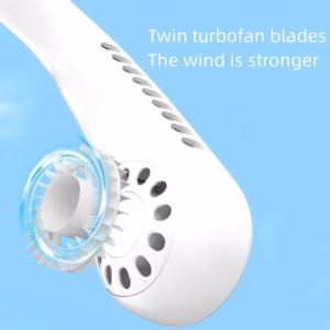 Mini Neck Portable Air Cooler Fan Hanging Rechargeable Summer Sport Fan (2)
