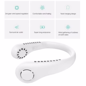 Mini Neck Portable Air Cooler Fan Hanging Rechargeable Summer Sport Fan (7)