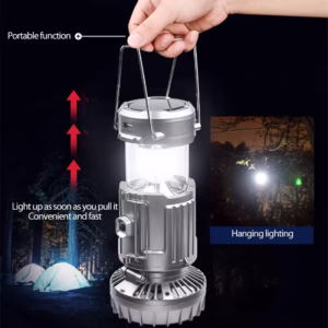 Multifunctional Solar Camping Light with Fan Waterproof Lantern Tent Light for Outdoor (1)