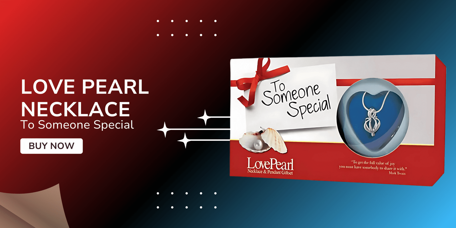 Swift Cart Love Peark Necklace Banner
